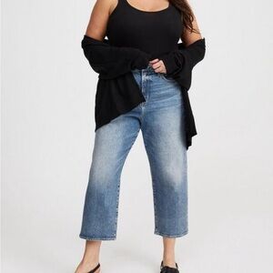 Torrid Crop High Rise Straight Jean